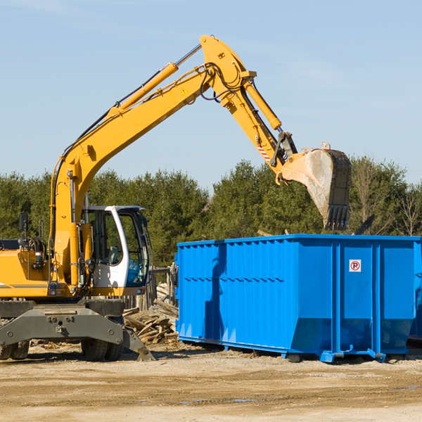 are there any restrictions on where a residential dumpster can be placed in Grand Lake MN